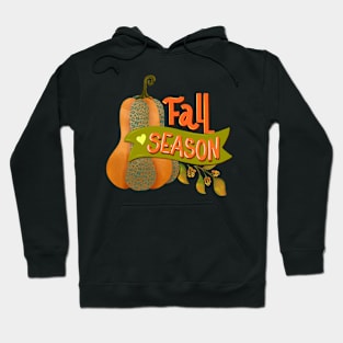 Fall season pumpkin design Hoodie